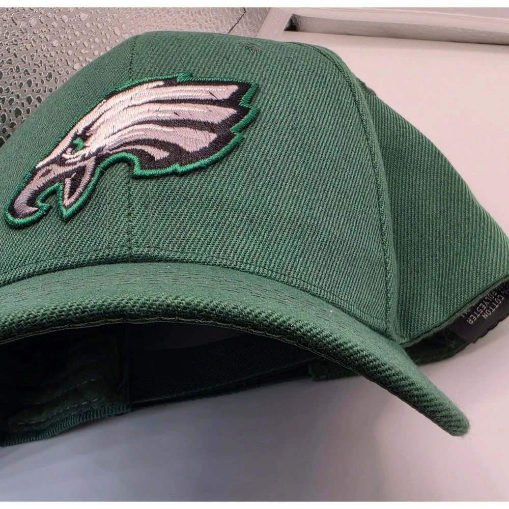 Philadelphia Eagles Green Adjustable Strapback Hat Embroidered Logo Mens OSFA